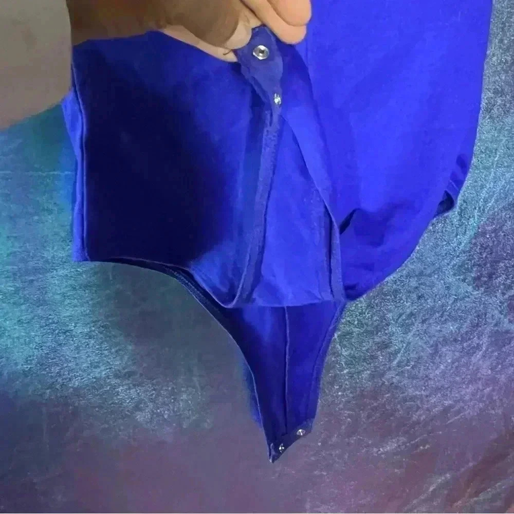 “Wild Fable blue zip-up bodysuit onsie, size XS. - Picture 6 of 6